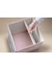 Lifeney Aufbewahrungsbox "Hase" in Rosa/ Grau - (B)33 x (H)33 x (T)33 cm