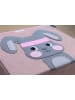Lifeney Aufbewahrungsbox "Hase" in Rosa/ Grau - (B)33 x (H)33 x (T)33 cm