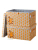 Lifeney 2er-Set: Aufbewahrungsboxen "Mau" in Orange - (B)37 x (H)21 x (T)25 cm