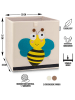 Lifeney Aufbewahrungsbox "Biene" in Beige/ Gelb - (B)33 x (H)33 x (T)33 cm