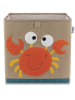 Lifeney Aufbewahrungsbox "Krebs" in Hellbraun/ Orange - (B)33 x (H)33 x (T)33 cm