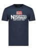 Geographical Norway Shirt "Jacky" in Dunkelblau