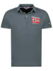 Geographical Norway Koszulka polo "Kinvite" w kolorze antracytowym