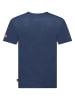 Geographical Norway Koszulka "Jacross" w kolorze granatowym