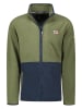 Geographical Norway Bluza polarowa "Touki" w kolorze oliwkowo-granatowym