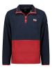Geographical Norway Fleece trui "Touki" donkerblauw/rood