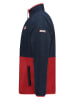 Geographical Norway Fleece trui "Touki" donkerblauw/rood