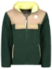 Geographical Norway Kurtka polarowa "Teclass" w kolorze ciemnozielono-beżowym