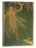 Paperblanks Notatnik "Olive Fairy" w kolorze zielonym w linie - 12 x 17,5 cm
