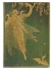 Paperblanks Notatnik "Olive Fairy" w kolorze złoto-zielonym - 12 x 17,5 cm