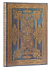 Paperblanks Liniertes Notizbuch ''Blue Luxe'' in Blau/ Gold - (B)17,5 x (H)23 cm