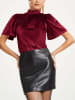 Milan Kiss Fluwelen blouse rood