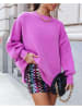 Milan Kiss Pullover in Lila