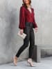 Milan Kiss Bluse in Bordeaux