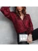 Milan Kiss Bluse in Bordeaux