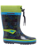 Kangaroos Gummistiefel "K-Summerrain" in Dunkelblau/ Grün