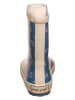 POM POM Gummistiefel "AOP" in Blau/ Beige