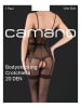 camano Bodystocking "Ouvert " w kolorze czarnym - 20 DEN