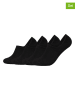 camano Skarpety-stopki (4 pary) w kolorze czarnym