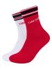 CAMP DAVID 4er-Set: Socken in Rot/ Weiß