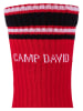 CAMP DAVID 4er-Set: Socken in Rot/ Weiß