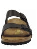 Birkenstock Leder-Pantoletten "Arizona" in Schwarz - Weite N