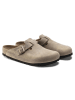 Birkenstock Leren clogs "Boston" lichtbruin