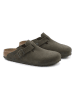 Birkenstock Leder-Clogs "Boston Leve"  in Khaki