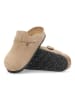 Birkenstock Leder-Clogs "Boston Leve" in Beige
