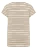 ELBSAND Shirt "Selma" in Beige/ Weiß