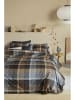 Beddinghouse Flanellen beddengoedset "Brett" grijs/kaki