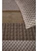 Beddinghouse Satin-Bettwäsche-Set "Quilted" in Hellbraun/ Braun