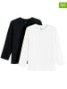 COOL CLUB 2er-Set: Longsleeves in Weiß/ Schwarz