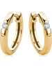 Revoni Złote kolczyki-kreole z diamentami