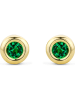 Revoni Gouden oorstekers met smaragden
