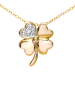 Revoni Gouden ketting met diamanten hanger - (L) 46 cm