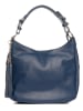 Lia Biassoni Skórzana torebka "Monate" w kolorze granatowym - 36 x 26 x 10 cm