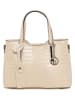 Lia Biassoni Leren schoudertas "Acco" beige - (B)32 x (H)22 x (D)12 cm