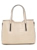 Lia Biassoni Leren schoudertas "Acco" beige - (B)32 x (H)22 x (D)12 cm