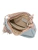 Lia Biassoni Leren schoudertas "Garga" lichtblauw - (B)36 x (H)26 x (D)10 cm
