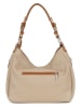 Lia Biassoni Skórzana torebka "Garga" w kolorze beżowym - 36 x 26 x 10 cm
