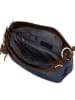 Lia Biassoni Leren schoudertas "Garga" blauw - (B)36 x (H)26 x (D)10 cm