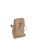 Lia Biassoni Leren smartphonetas "Paglia" beige - (B)15 x (H)20 x (D)1 cm