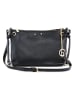 Lia Biassoni Leren schoudertas "Arroscia" zwart - (B)27 x (H)18 x (D)10 cm