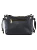 Lia Biassoni Leder-Umhängetasche "Arroscia" in Schwarz - (B)27 x (H)18 x (T)10 cm