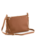Lia Biassoni Leren schoudertas "Arroscia" lichtbruin - (B)27 x (H)18 x (D)10 cm