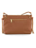 Lia Biassoni Leren schoudertas "Arroscia" lichtbruin - (B)27 x (H)18 x (D)10 cm