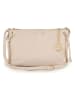 Lia Biassoni Leder-Umhängetasche "Arroscia" in Beige - (B)27 x (H)18 x (T)10 cm
