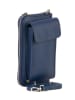 Lia Biassoni Leren smartphonetas "Cerca" blauw - (B)11 x (H)19 x (D)4 cm