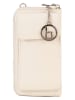 Lia Biassoni Leren smartphonetas "Cerca" beige - (B)11 x (H)19 x (D)4 cm